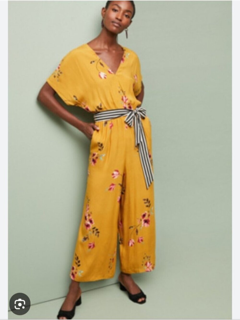 ANTHRO | Corey Lynn Calter Floral Jumpsuit Yellow Sz S